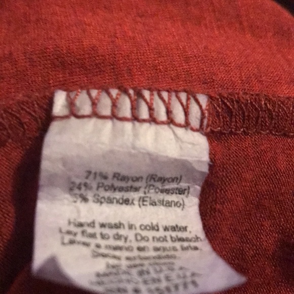 Rust Sleeveless Wrap Top - Picture 2 of 3